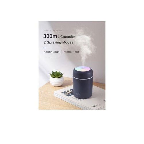 product_image_name-Generic-Share this product    Portable Colorful Mini H2o Humidifier- Essential Oil Diffuser, 300 Ml USB Air For Bedroom, Car, Office, Desktop With Light & 2 Mist Modes - Multicolors-4