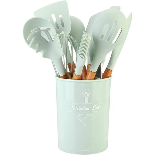 product_image_name-Generic-Silicone Spatula Set With Wooden Handle-1