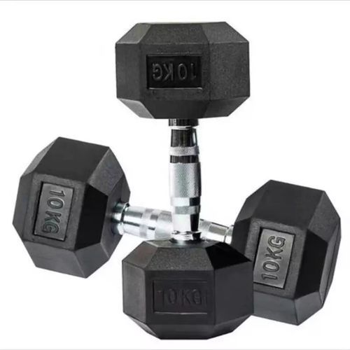 product_image_name-Generic-2Pcs Weight Lifting Fitness Exercise Dumbbells-Black/Silver-1