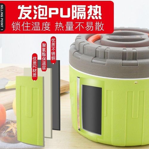 product_image_name-Generic-1 Piece Of Commercial Portable Insulated Lunch Box Ice Container Rice Bucket Vacuum Pot-6