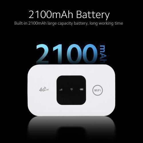 product_image_name-Original-M8 Universal 4G LTE Mobile Portable WiFi Hotspot 150Mbps MiFi with SIM Card Slot (FS) - White-4