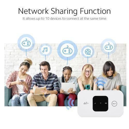 product_image_name-Original-M8 Universal 4G LTE Mobile Portable WiFi Hotspot 150Mbps MiFi with SIM Card Slot (FS) - White-7