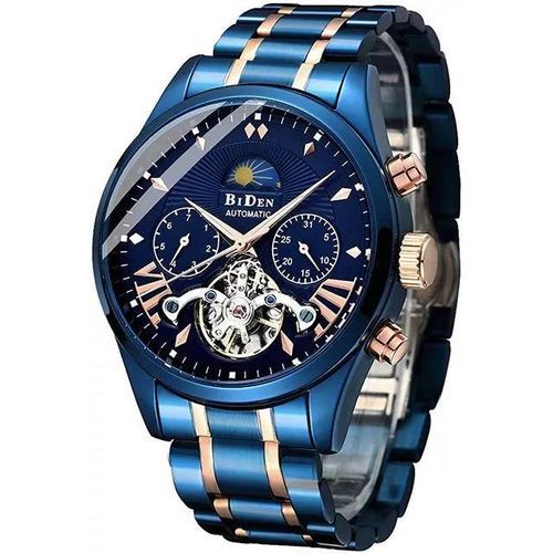 Shop Luxury Analog Mens Mechanical Watch Blue Jumia Uganda
