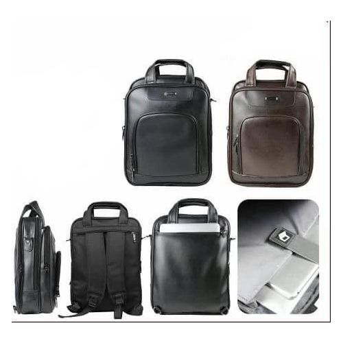 product_image_name-Generic-Leather Anti Theft Travel Laptop Student Bookbag Backpack Bag 16 Inch, Multi-Colours-3