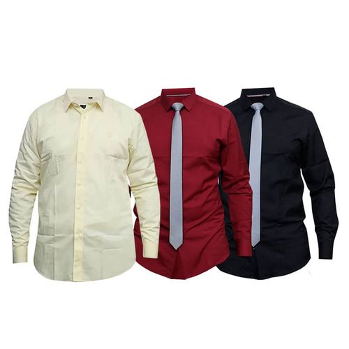 Shop Bundle Of 3 Mens Designer Shirts Maroon Black Cream Jumia Uganda