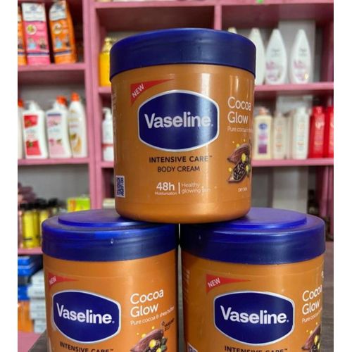 product_image_name-Vaseline-Intensive Care Moisturizer - Vitamin C & Cocoa Butter, All Skin Types, 400ml -3