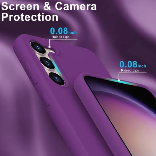 product_image_name-Generic-Samsung Galaxy S23, S23 Plus, S23 Ultra Silicone Phone Cover with Soft Finish - Orchid Purple-6