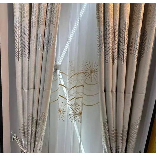 product_image_name-Generic-2 Metres (1 piece) A Cream patio sliding door and window Curtain.-1