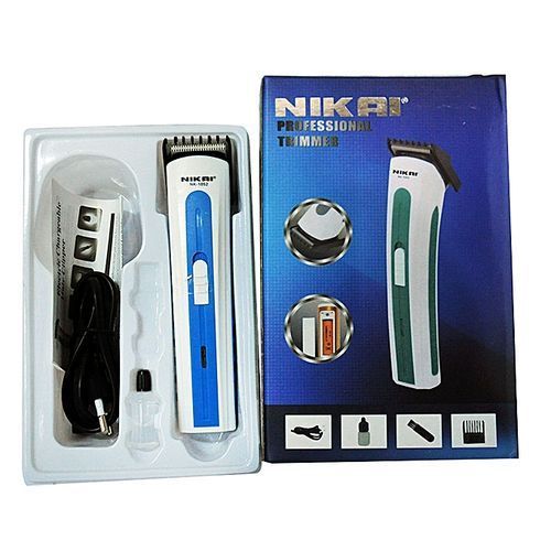 product_image_name-Nikai-Professional Rechargeable Hair Clipper Trimmer - Blue, White-5