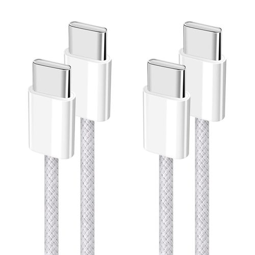 product_image_name-Generic-Premium USB-C to USB-C Fast Charging Cable (2-Pack) – Braided Type-C Power & Data Cable-1
