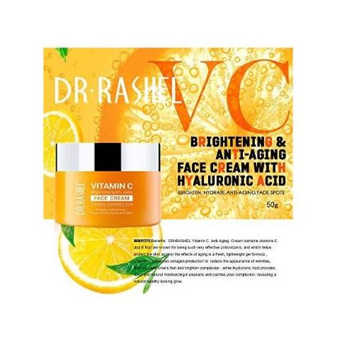 product_image_name-DR Rashel-Vitamin C Face Cream - Hyaluronic Acid , Anti Aging and Collagen Moisturizing Strawberry Mask 50ml-2