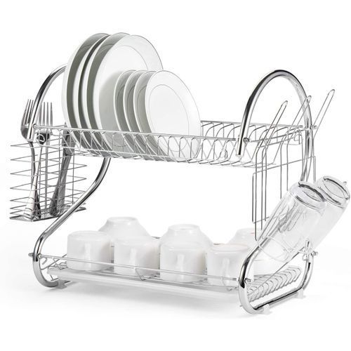 Shop 2 Tier Dish Drainer Silver Jumia Uganda