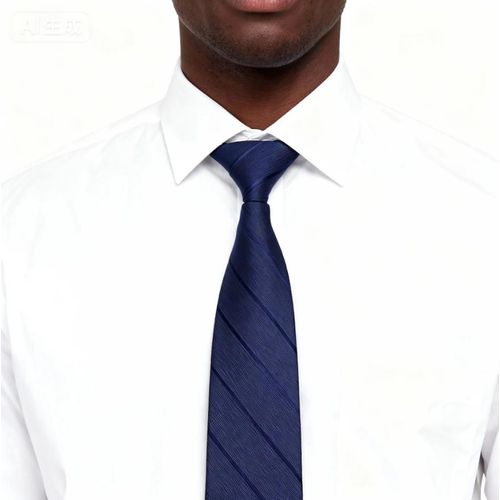 product_image_name-Fashion-HIBUY Striped blue business tie, knot free zipper tie, men's tie-5