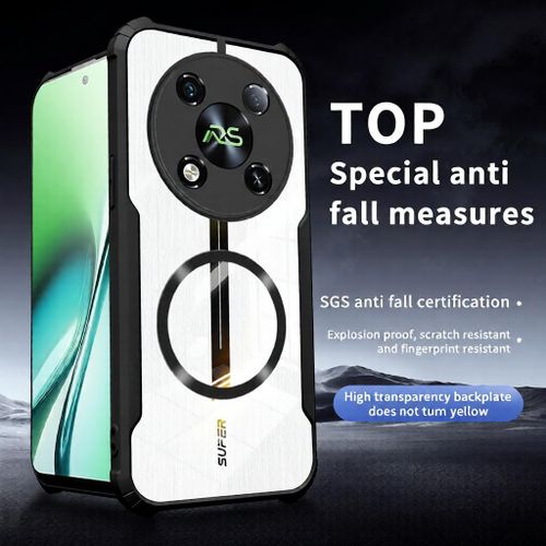 product_image_name-Generic-For Itel RS4 Magnetic Phone Case Airbag Drop Resistant Acrylic Case-1