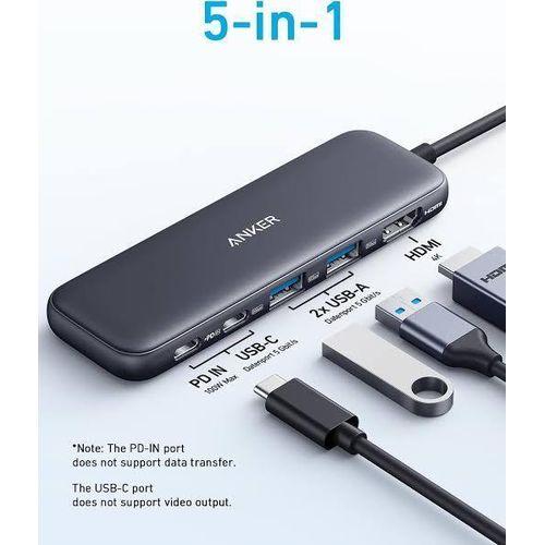 product_image_name-Anker-USB-C Hub 5-in-1 with 4K HDMI Display Black-2
