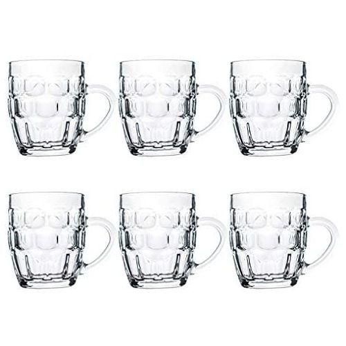 product_image_name-Generic-6 Pieces Of Dimpled Juice Beer Glasses Mugs- Colorless-1