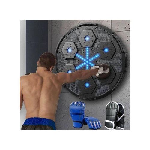 product_image_name-Generic-Boxing Machine For Home Wall Mount Bluetooth Music Electronic Boxing Wall Target Training Punching Pads Equipment With LED Light Smart Boxing Target Workout Machine Training Hand Eye Reaction And Coordination For Home Exercise -Multicolor-1