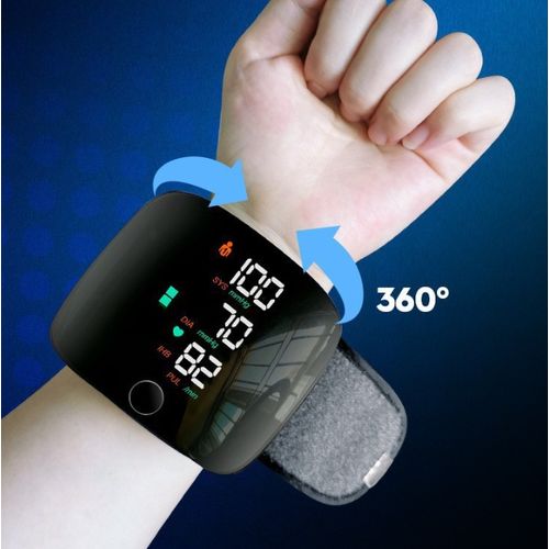 product_image_name-Generic-Wrist Blood Pressure Monitor Meter-LCD Digital Display-With Voice, Rechargeable-1
