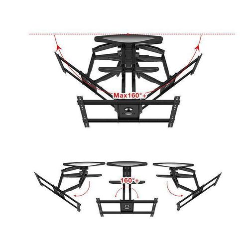 product_image_name-Generic-V STAR Full Motion Cantilever Adjustable Tv Wall Mount 32 To 65 Inches - Black-2