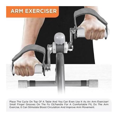 product_image_name-Genuine-Vissco arm Exerciser Cycle Exerciser Indoor Ecercise Exerciser to Help in Toning & Shaping Up the Lower Body (Grey) leg exerciser bicycle Exerciser -3