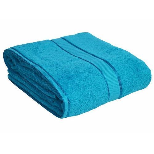 A blue cotton best sale bath towel large