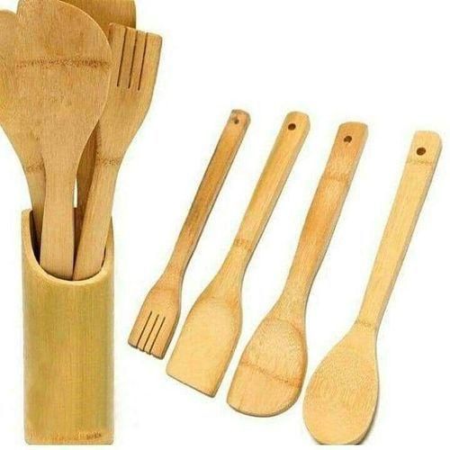 product_image_name-Generic-5pcs Of Bamboo Kitchen Stick Set - Brown-3
