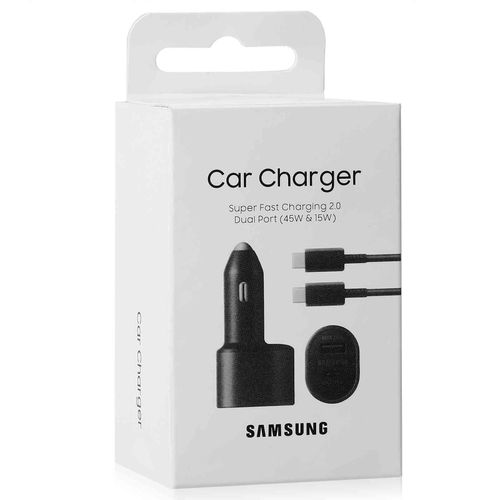 product_image_name-Generic-Samsung 45W Car Charger Super Fast Chaging, Dual Port, With USB-C To USB-C Data Cable-1