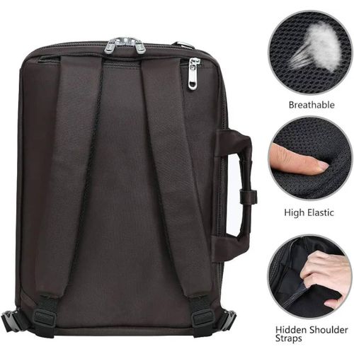product_image_name-Generic-Laptop Bag for Men with Compartments - Brown-2