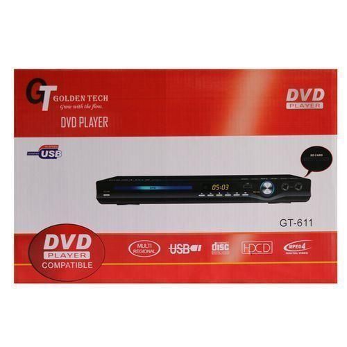product_image_name-Golden Tech- GT-611 DVD Player 100-240V- 50/60Hz 25W With HDMI Port - Black-3