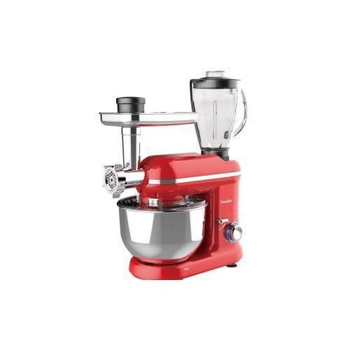 product_image_name-Sonifer-5.5L,6 Speed Stand Dough Mixer, 3ln1Meat Grinder,Blender,Red.-2