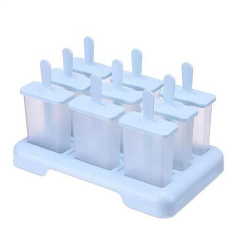 product_image_name-Generic-9Pcs / 8Pcs Ice Popsicle Moulds With Tray - Multicolor-1