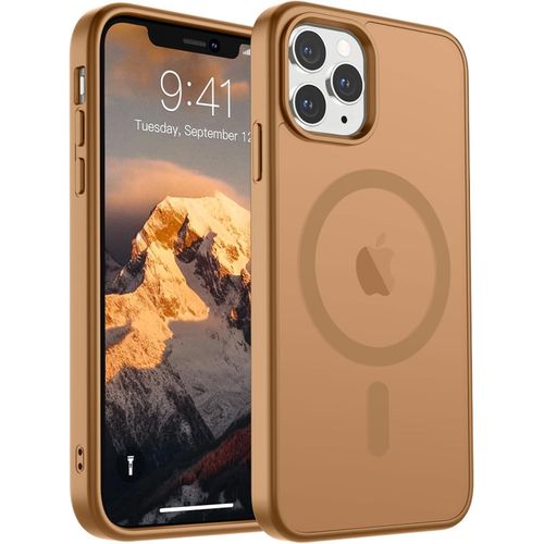 product_image_name-Generic-Iphone 13 Pro Max Case Shockproof Slim Translucent Matte Transparent Protective Phone Case- Brown-1