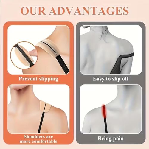 product_image_name-Generic-Silicone Shoulder Pads – 2PCS Non-Slip Bra Strap Cushions (Multiple Colors)-4
