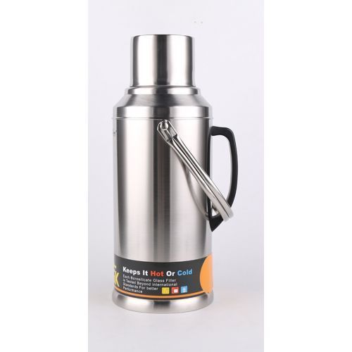 Hot water storage flask outlet