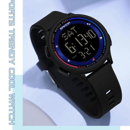 product_image_name-Sanda-Fashion Digital Movement Teenager Students Hand Clock Trendy Outdoor Sports Water Resistant Mode Wrist Stop Children Watch-2