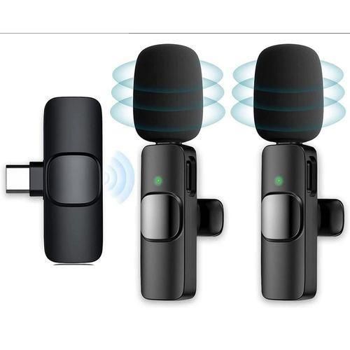 product_image_name-Original-Wireless Mic With 2 Microphone For USB-C Phone Video Recording, Interview, Vlog, Auto Sync And Noise Reduction-1