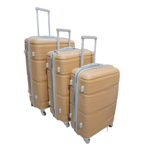 product_image_name-Generic-A 3 In 1 Suitcase Pure Rubber Material Durable And Strong Double Zipper Light Weight 8-Wheel Spinner Extremely Durable It's For Functions And Traveling -1
