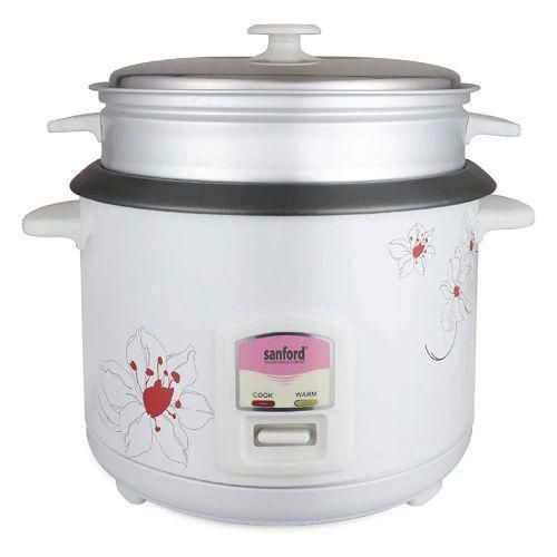 product_image_name-Sanford-2. 8Litre Rice Cooker Steamer Pot- White.-1