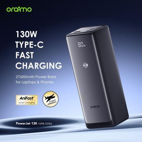 product_image_name-Oraimo-PowerJet 130 Power Bank 27600mAh 130W Smart Digital Display-3