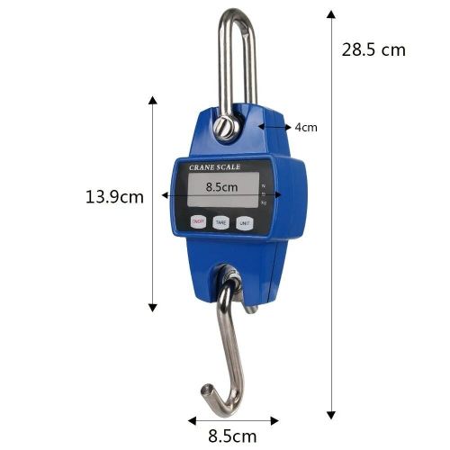 product_image_name-Generic-300Kg Heavy Duty Hanging Hook Scales Weight 300kg Stainless Steel Portable Crane Scale Electronic Digital-4