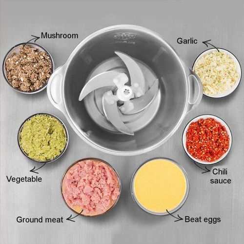 product_image_name-Hoffmans-HM-8828, 2L Food Chopper, Meat Grinder Food Processor -  Clear-5