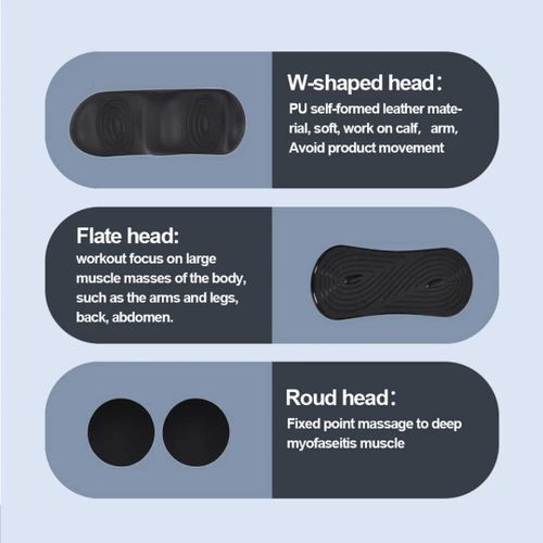 product_image_name-Generic-3 Massage Head Percussion Fascial Massage Gun Device Electric Back Massager Vibration Plate Knee Foot Deep Tissue 3D Kneading Shiatsu Arm Legs Neck Shoulder Massager Abdominal Massager for Deep Tissue & Muscle Pain Relief Fitness Recovery-5
