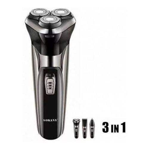 product_image_name-Sokany-3 In 1  Hair Clipper Nose Trimmer With Automatic Grinding Beard Smoother - Black/Multicolor...-4