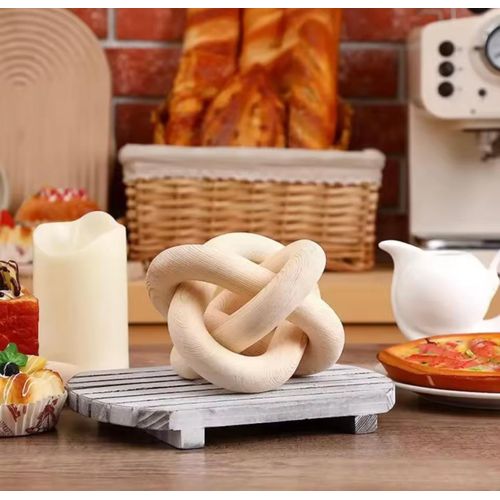 product_image_name-Generic-Wood Knot Decor Rustic Farmhouse Accent Hand Carved 3-Link Wood Chain Link Decor  for Living Room Bedroom Office Coffee Table Decor-3