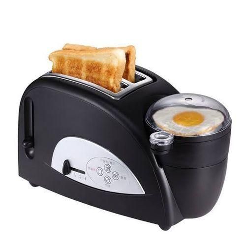 product_image_name-Kmart-2 Slice Toast And  Egg Cooker All In One Breakfast Maker Toaster - Black.-2