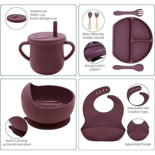 product_image_name-Generic-Silicone Baby Feeding Set Multi Color-5