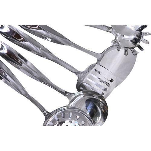 product_image_name-Generic-6 Pieces Of Kitchen Tool Food Serving Utensil Spoons Cutlery Set- Silver-2