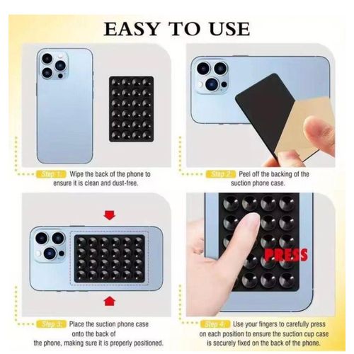 product_image_name-Generic Xim-Silicone Suction Phone Holder Mat Multifunctional Suction Cup Wall Stand - Multicolor-5