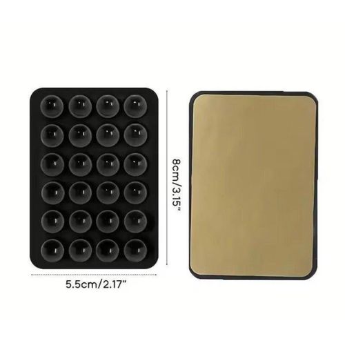 product_image_name-Generic Xim-Silicone Suction Phone Holder Mat Multifunctional Suction Cup Wall Stand - Multicolor-8