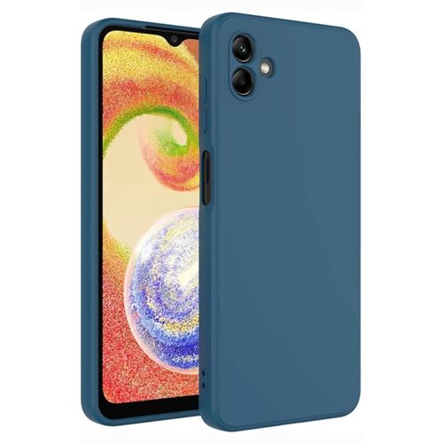 product_image_name-Samsung-Galaxy A04 A04e Soft Rubber Liquid Silicone Case Cover Blue-1